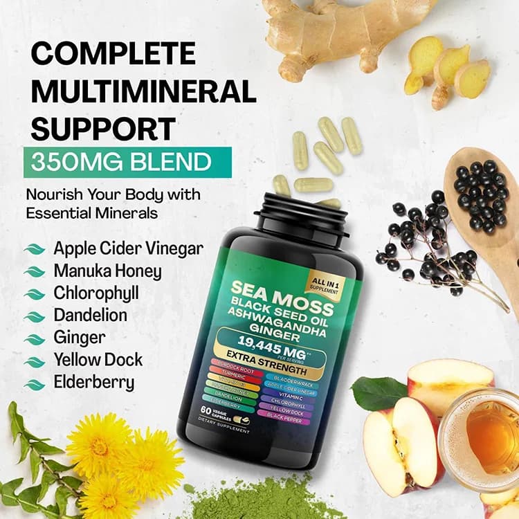 Lunieo Sea Moss Ginger Calm, product photo 4
