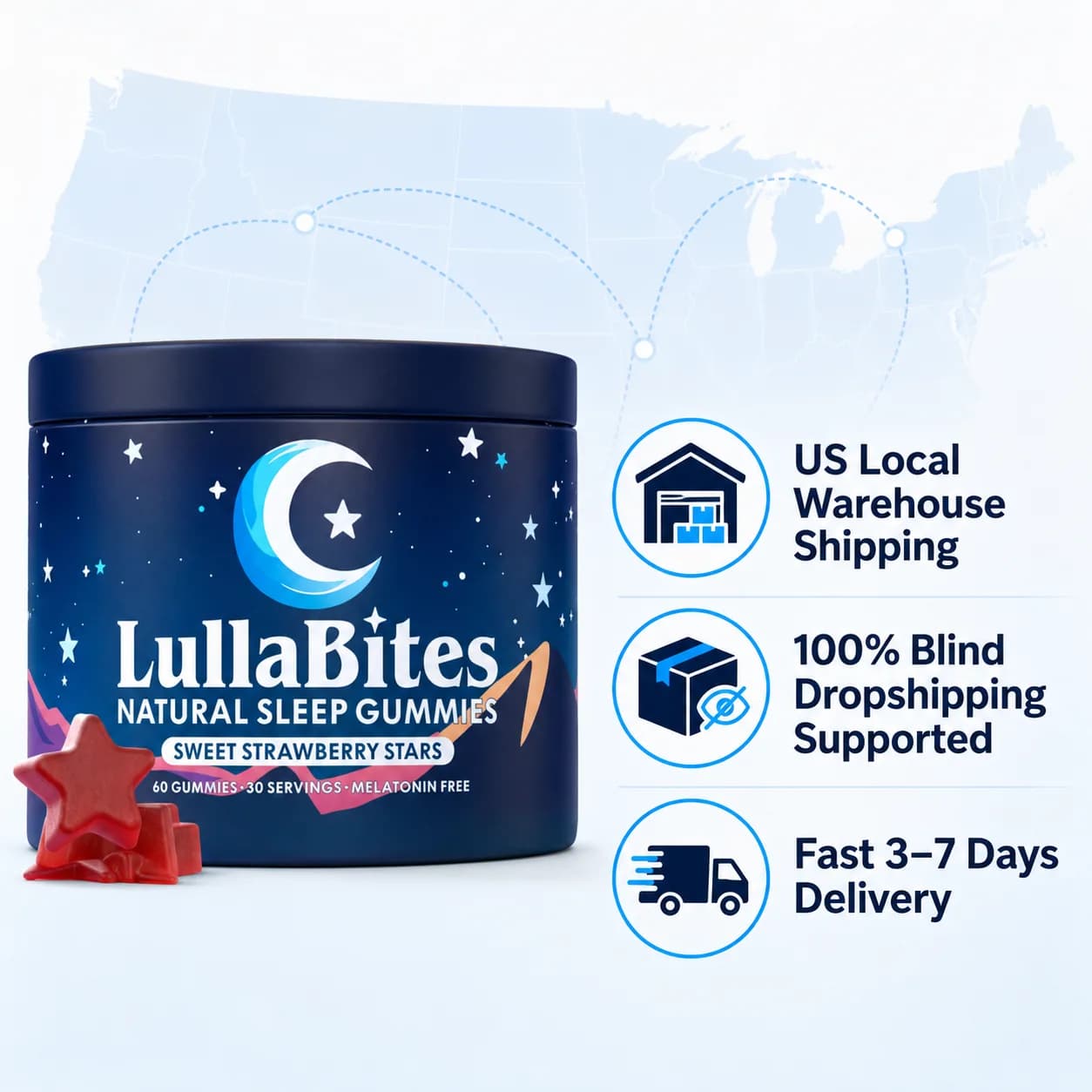 Lunieo Magnesium Glycinate Gummies, product photo 5