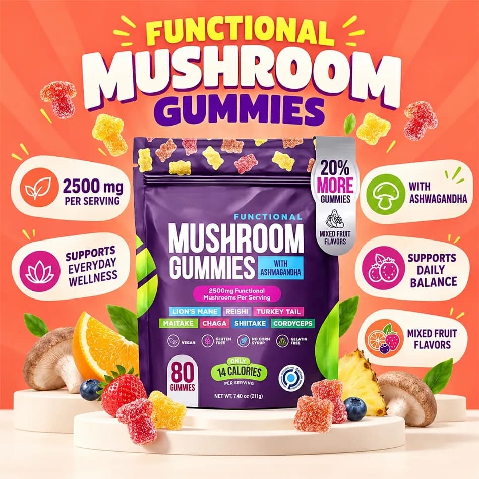 Lunieo Mushroom Calm Gummies, product photo 4