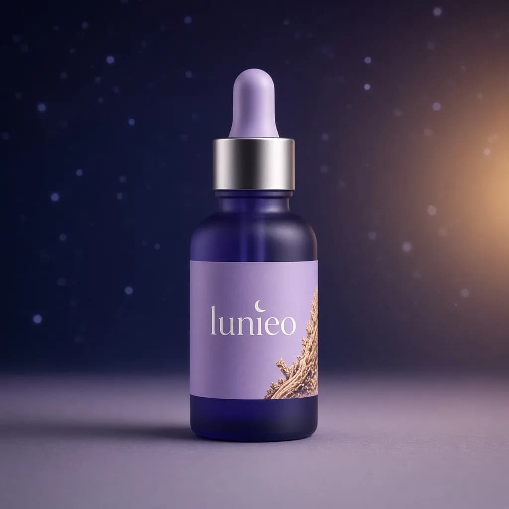 Lunieo Ashwagandha Calm Drops, Lunieo packaging