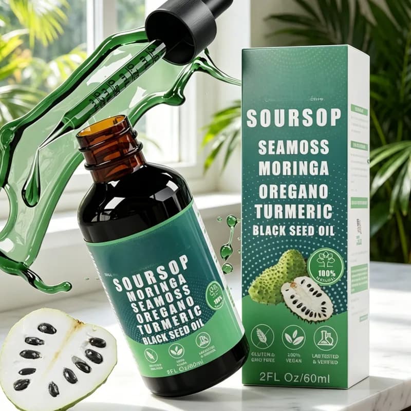 Lunieo Soursop Sea Moss Drops, product photo 6