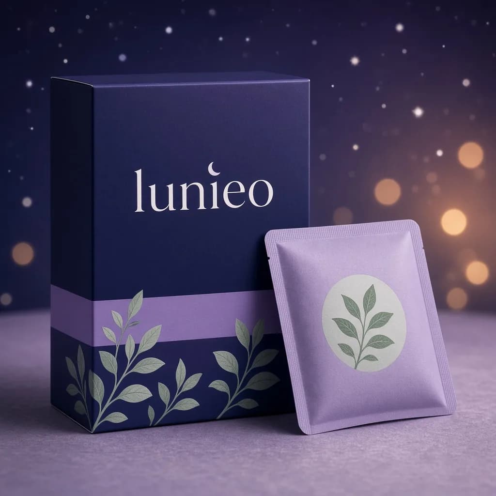 Lunieo Night Relief Foot Patches, Lunieo packaging